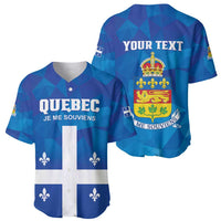 Personalized Canada Quebec Province Baseball Jersey Je Me Souviens