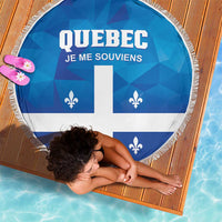 Canada Quebec Province Beach Blanket Je Me Souviens