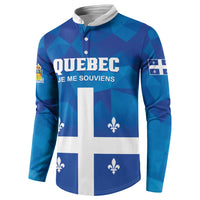 Personalized Canada Quebec Province Button Sweatshirt Je Me Souviens