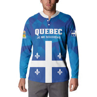 Personalized Canada Quebec Province Button Sweatshirt Je Me Souviens
