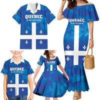 Personalized Canada Quebec Province Family Matching Mermaid Dress and Hawaiian Shirt Je Me Souviens