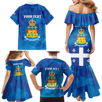 Personalized Canada Quebec Province Family Matching Mermaid Dress and Hawaiian Shirt Je Me Souviens