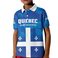 Personalized Canada Quebec Province Kid Polo Shirt Je Me Souviens