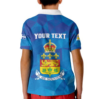 Personalized Canada Quebec Province Kid Polo Shirt Je Me Souviens