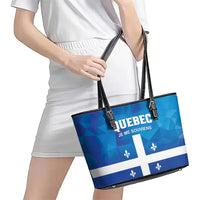 Canada Quebec Province Leather Tote Bag Je Me Souviens