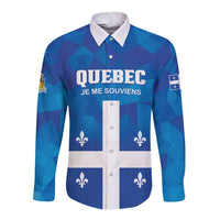 Personalized Canada Quebec Province Long Sleeve Button Shirt Je Me Souviens