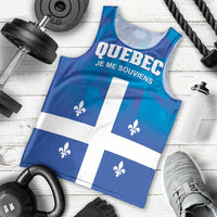 Personalized Canada Quebec Province Men Tank Top Je Me Souviens