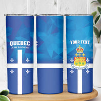 Personalized Canada Quebec Province Skinny Tumbler Je Me Souviens