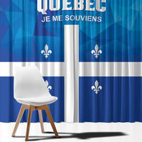 Canada Quebec Province Window Curtain Je Me Souviens