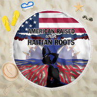 Haiti Heritage Month 2025 Beach Blanket American Raised With Haitian Roots