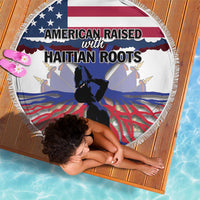 Haiti Heritage Month 2025 Beach Blanket American Raised With Haitian Roots