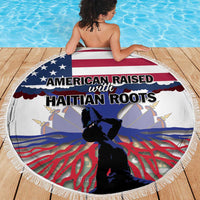 Haiti Heritage Month 2025 Beach Blanket American Raised With Haitian Roots