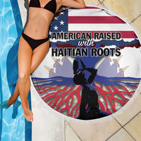 Haiti Heritage Month 2025 Beach Blanket American Raised With Haitian Roots