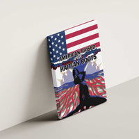 Haiti Heritage Month 2025 Canvas Wall Art American Raised With Haitian Roots