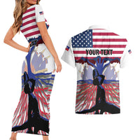 Haiti Heritage Month 2025 Couples Matching Short Sleeve Bodycon Dress and Hawaiian Shirt American Raised With Haitian Roots