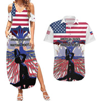 Haiti Heritage Month 2025 Couples Matching Summer Maxi Dress and Hawaiian Shirt American Raised With Haitian Roots