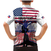 Haiti Heritage Month 2025 Family Matching Mermaid Dress and Hawaiian Shirt American Raised With Haitian Roots