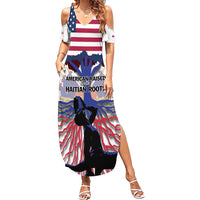 Haiti Heritage Month 2025 Family Matching Summer Maxi Dress and Hawaiian Shirt American Raised With Haitian Roots