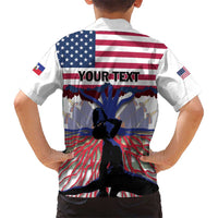 Haiti Heritage Month 2025 Kid Hawaiian Shirt American Raised With Haitian Roots