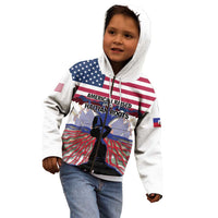 Haiti Heritage Month 2025 Kid Hoodie American Raised With Haitian Roots