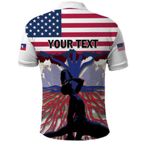 Haiti Heritage Month 2025 Polo Shirt American Raised With Haitian Roots