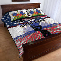 Haiti Heritage Month 2025 Quilt Bed Set American Raised With Haitian Roots