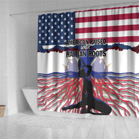 Haiti Heritage Month 2025 Shower Curtain American Raised With Haitian Roots
