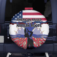 Haiti Heritage Month 2025 Spare Tire Cover American Raised With Haitian Roots