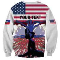 Haiti Heritage Month 2025 Sweatshirt American Raised With Haitian Roots