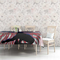 Haiti Heritage Month 2025 Tablecloth American Raised With Haitian Roots