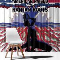 Haiti Heritage Month 2025 Window Curtain American Raised With Haitian Roots