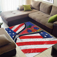 Haitian Americans Zipper Stylized Area Rug Haiti Heritage Month 2025