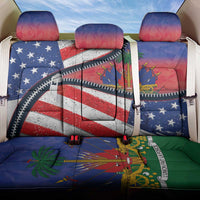 Haitian Americans Zipper Stylized Back Car Seat Cover Haiti Heritage Month 2025