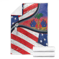 Haitian Americans Zipper Stylized Blanket Haiti Heritage Month 2025