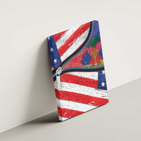 Haitian Americans Zipper Stylized Canvas Wall Art Haiti Heritage Month 2025