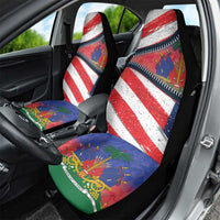 Haitian Americans Zipper Stylized Car Seat Cover Haiti Heritage Month 2025