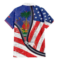 Haitian Americans Zipper Stylized Family Matching Mermaid Dress and Hawaiian Shirt Haiti Heritage Month 2025