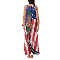 Haitian Americans Zipper Stylized Family Matching Tank Maxi Dress and Hawaiian Shirt Haiti Heritage Month 2025