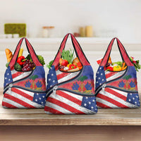 Haitian Americans Zipper Stylized Grocery Bag Haiti Heritage Month 2025