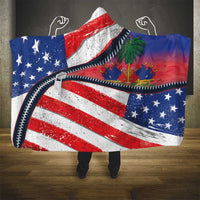 Haitian Americans Zipper Stylized Hooded Blanket Haiti Heritage Month 2025