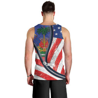 Haitian Americans Zipper Stylized Men Tank Top Haiti Heritage Month 2025