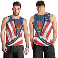 Haitian Americans Zipper Stylized Men Tank Top Haiti Heritage Month 2025