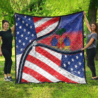 Haitian Americans Zipper Stylized Quilt Haiti Heritage Month 2025