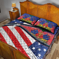 Haitian Americans Zipper Stylized Quilt Bed Set Haiti Heritage Month 2025