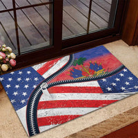 Haitian Americans Zipper Stylized Rubber Doormat Haiti Heritage Month 2025