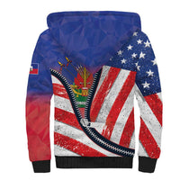 Haitian Americans Zipper Stylized Sherpa Hoodie Haiti Heritage Month 2025