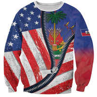 Haitian Americans Zipper Stylized Sweatshirt Haiti Heritage Month 2025