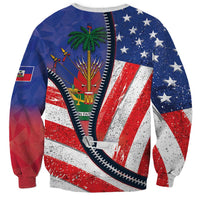 Haitian Americans Zipper Stylized Sweatshirt Haiti Heritage Month 2025
