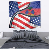 Haitian Americans Zipper Stylized Tapestry Haiti Heritage Month 2025