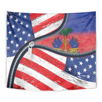 Haitian Americans Zipper Stylized Tapestry Haiti Heritage Month 2025